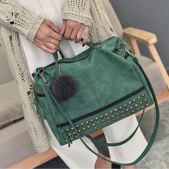 Fierce Vixen Handbags - Moto Bag in Green